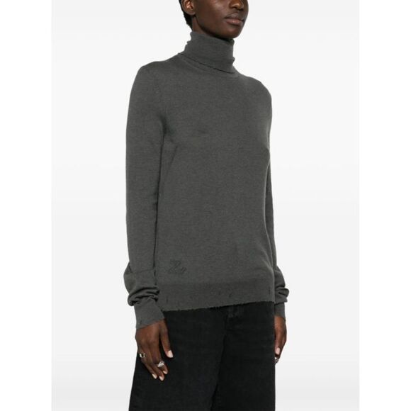 NWT Zadig & Voltaire Cashmere Distressed Sweater - Picture 1 of 13